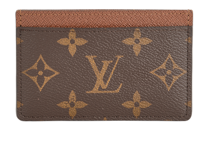 Louis Vuitton Card Holder, &pound;110, Accessories, Brown, Canvas, Front view